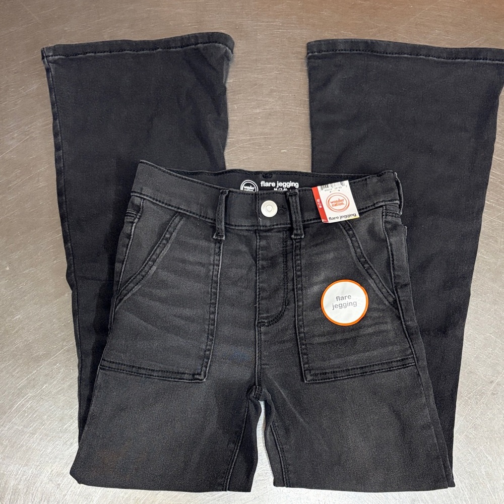 Wonder Nation Kids Black Flare Jeans